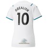 Officiële Voetbalshirt Manchester City Jack Grealish 10 Uit 2021-22 - Dames